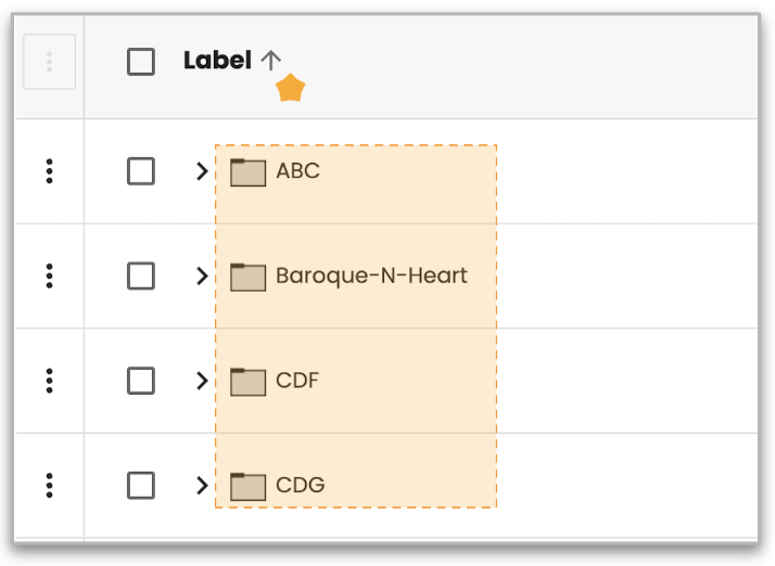 Sorting by Label